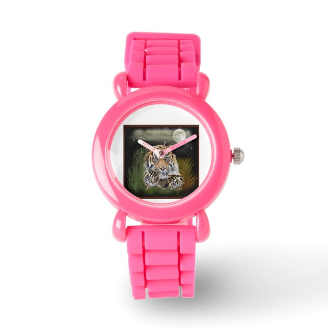 Tiger und Knochen Armbanduhr (Vorderseite)