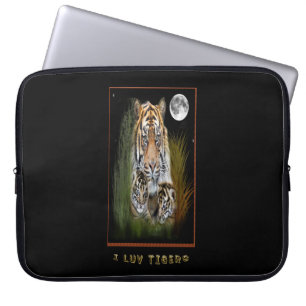 Tiger und Knochen Laptopschutzhülle