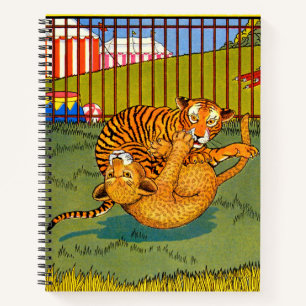 Tiger und Leoparden-Wrestling Notizbuch