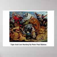 Tiger- und Löwenjagd von Peter Paul Rubens