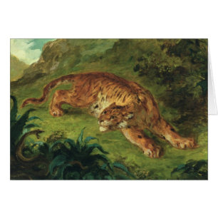 Tiger und Schlange, 1858