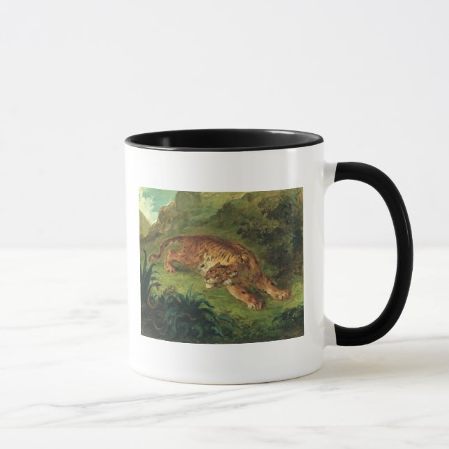 Tiger und Schlange, 1858 Tasse (Rechts)