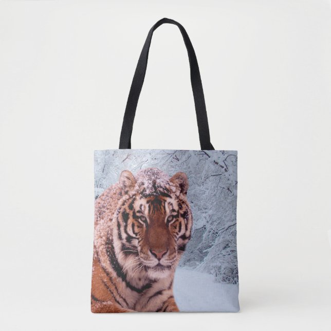 Tiger und Schnee (Vorderseite)
