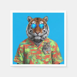 Tiger und Tabby Napkin Serviette