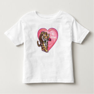 Tiger-Valentinstag Kleinkind T-shirt