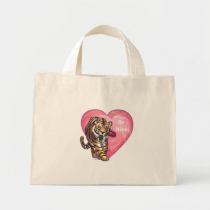 Tiger-Valentinstag Mini Stoffbeutel