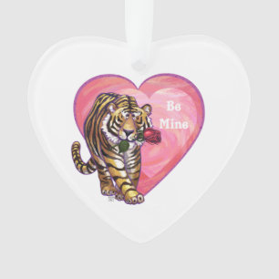 Tiger-Valentinstag Ornament