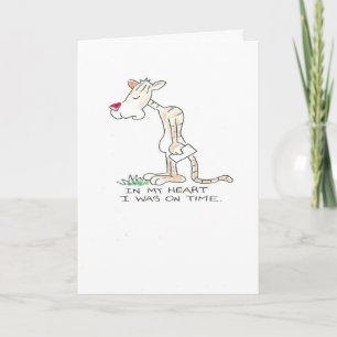 Tiger verspäteter Geburtstag Karte