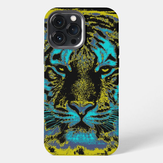 Tiger Vintage iPhone Hülle (Rückseite)
