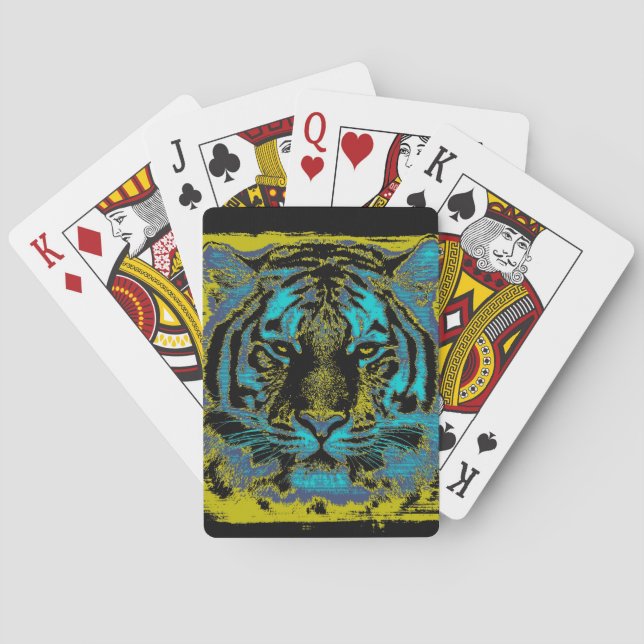 Tiger Vintage Spielkarten (Rückseite)