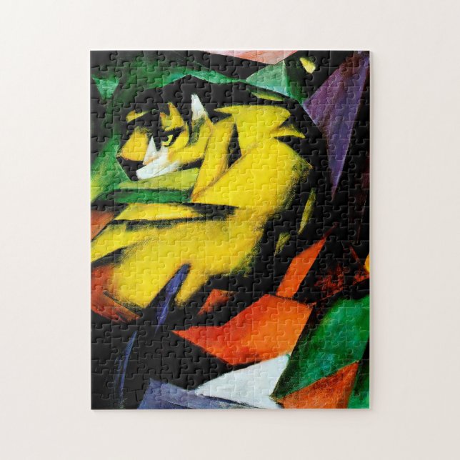 Tiger von Franz Marc Puzzle (Vertikal)