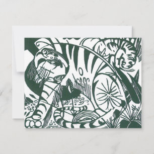 Tiger von Franz Marc, Vintage Ausdruckskunst