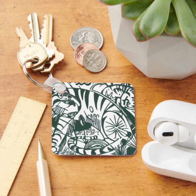 Tiger von Franz Marc, Vintage Ausdruckskunst Schlüsselanhänger (Schreibtisch)