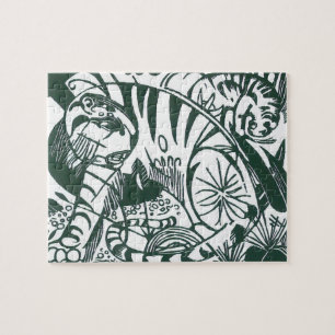 Tiger von Franz Marc, Vintage‑Expressionismus‑Kuns Puzzle