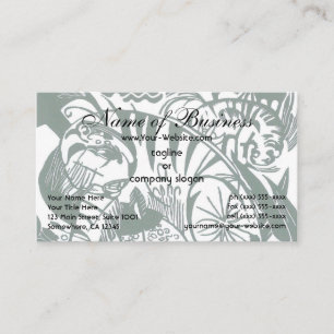 Tiger von Franz Marc; Vintage Expressionismus Tier Visitenkarte