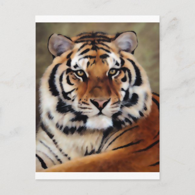 Tiger von Psyco Postkarte (Vorderseite)