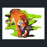 Tiger Walking Pop Art Poster<br><div class="desc">Pop Art Art Digital Tiger Image Posters Prints - Wild Big Cats Pop Art Images</div>