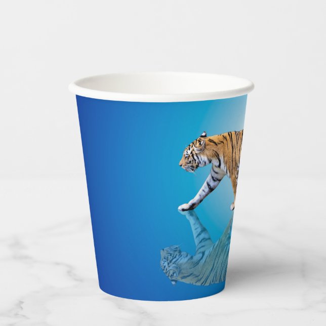 TIGER WALKPAPIER CUP PAPPBECHER (Vorderseite)
