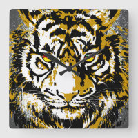 Tiger Wall Clock - Tiger Head Clock
