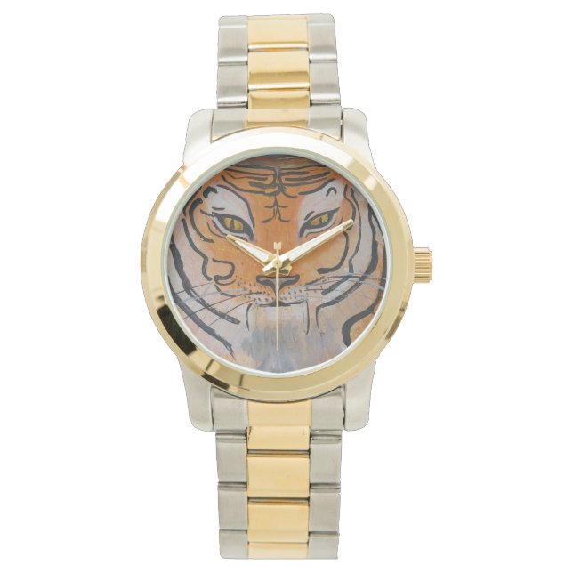 TIGER WATCH DESIGN VON PAULA REILLY. ARMBANDUHR (Vorderseite)