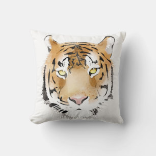 Tiger Watercolor Big Cat Animal Kissen