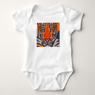 Tiger (weiß) - Babys Bodysuit Baby Strampler
