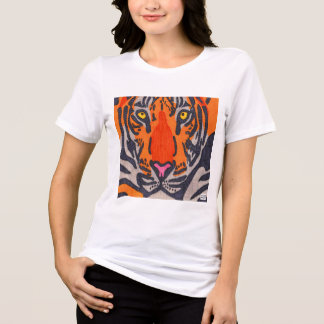Tiger (weiß) - Damentriblend-Shirt Tri-Blend Shirt