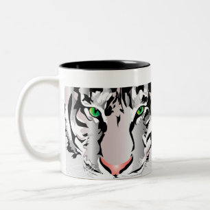 TIGER-WEISS/GRAU-TASSE ZWEIFARBIGE TASSE