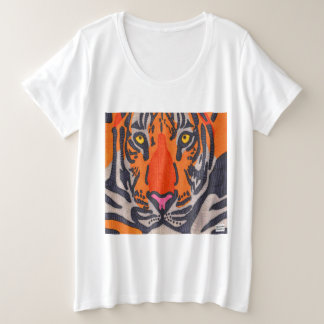 Tiger (weiß) - Women's Plus Size T - Shirt