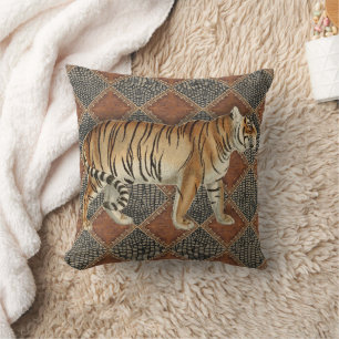 Tiger Wild Afrikanisch Rustikal Modern Vintage Kissen
