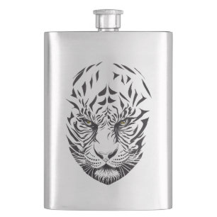 Tiger Wild Animal Nature Illustration Art Flachmann
