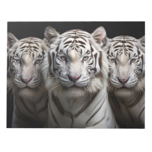 Tiger Wild Animal Portrait Fierce Power Notizblock