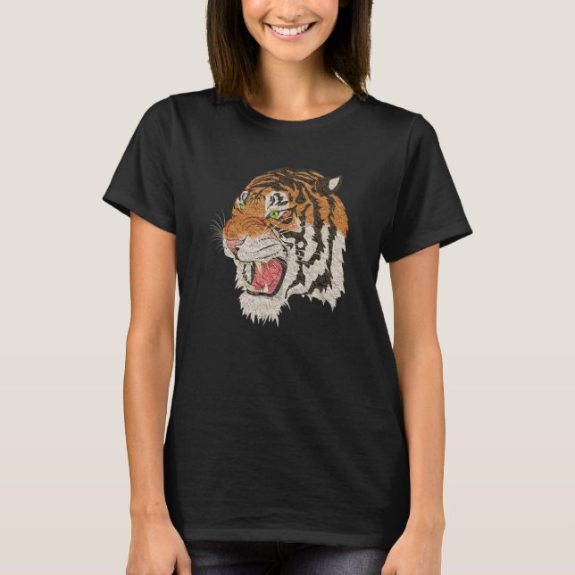 Tiger Wild Animal Tiger Head T-Shirt (Vorderseite)