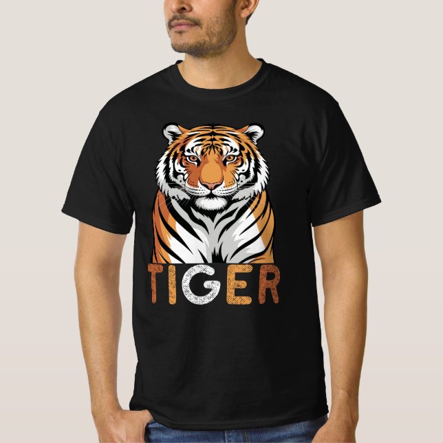 Tiger, wild lebende Tiere T-Shirt (Vorderseite)