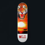 tiger, WILD Skateboard<br><div class="desc">Tiger Fine Art Malerei Illustrator Serdar Hizli</div>