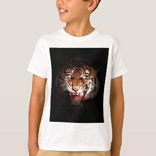 Tiger - Wilde Große Katzen Kunst T-Shirt