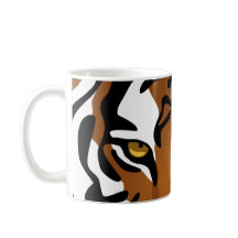 Tiger, wilde Katze auf Schwarzem