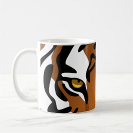 Tiger, wilde Katze auf Schwarzem Tasse