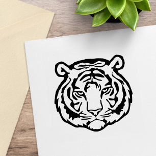 Tiger, Wilde Katze Gummistempel