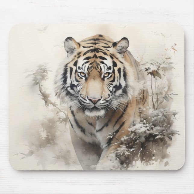 Tiger Wildtier Mousepad (Vorne)
