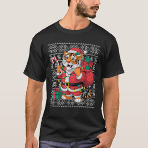Tiger Xmas Sweater Style Ugi Santa Bengalisch Tige T-Shirt