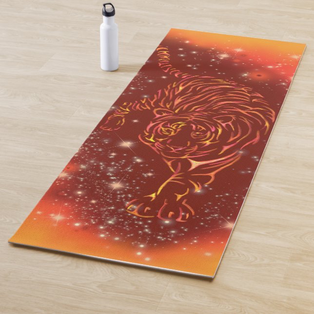 Tiger Yoga Mat in Galaxy Starry Night Yogamatte (Beispiel)