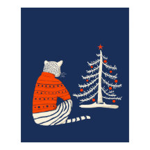 Tiger zu Weihnachten Gewartet