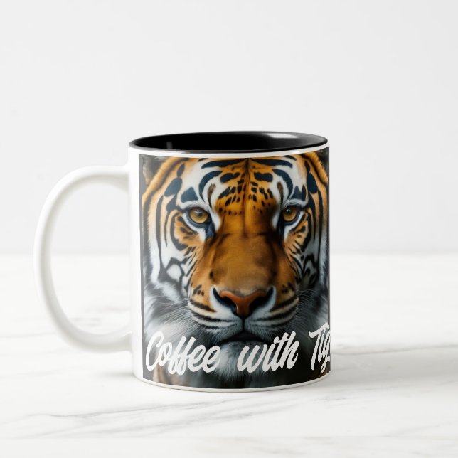 Tiger Zweifarbige Tasse (Links)