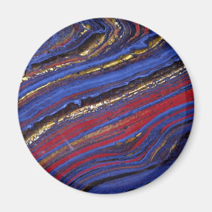 Tigerauge, Hämatitis und Jasper Magnet