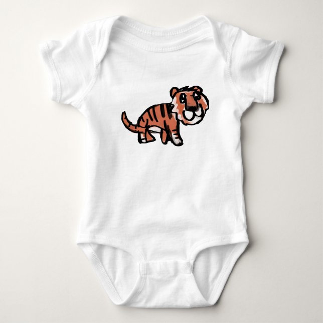 Tigerbaby Baby Strampler (Vorderseite)