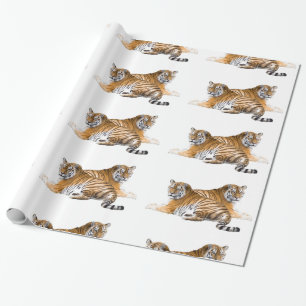 Tigerbild für glänzendes Papier Geschenkpapier