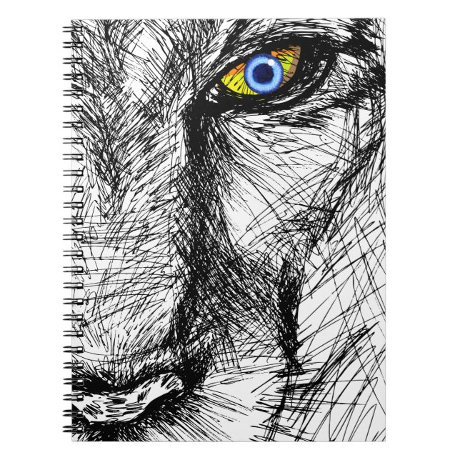 Tigerblick Notizblock (Vorderseite)