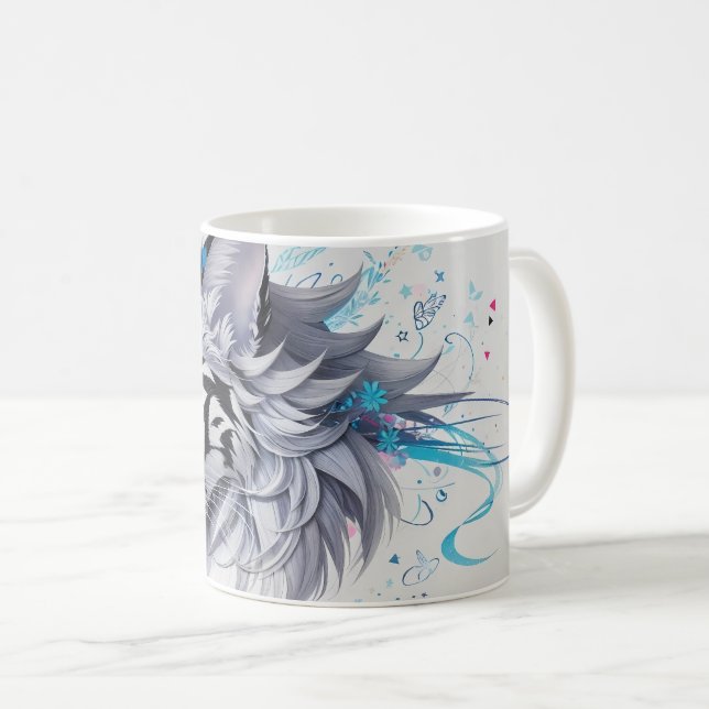 Tigerdesign Kaffeetasse (VorderseiteRechts)