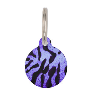 Tigerdruck in Farbe - Lila Haustiermarke